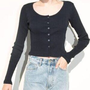 Brandy Melville Zelly Ribbed Long Sleeve Top